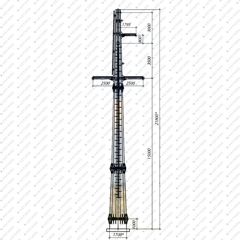 Многогранная опора УМ110-17.2